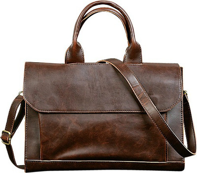 

FemNmas Men Leather Messenger Handbag Messenger Bag(Multicolor, 12 inch)