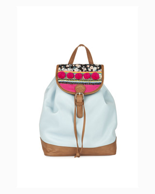 

Desi Drama Queen Backpack Emb Blue School Bag(Blue, 5 inch)
