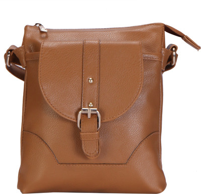 

Lychee Bags Women Casual Brown PU Sling Bag