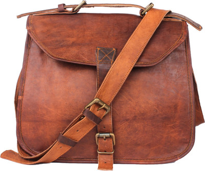

echo LEATH109 Messenger Bag(Brown, 15 inch)