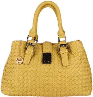 

Moedbuille Yellow Polyurethane (PU) Satchel Handbag Shoulder Bag(Yellow, 9 inch)