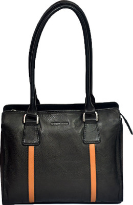 

Rivory Bros Brown Stripes Hand Held Bag School Bag(Black, 5 L)