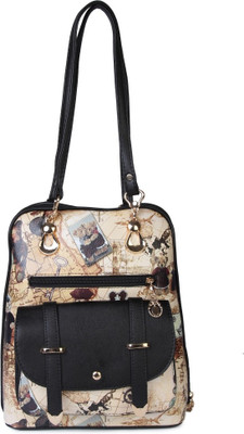 

Kleio Teddy Printed Casual Backpack/ Sling Bag 1 L Backpack(Multicolor), Beige