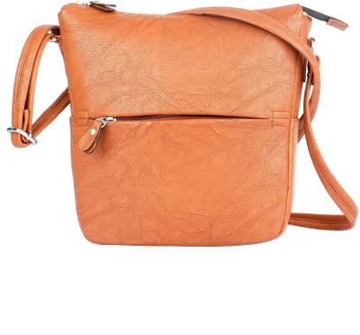

Viaan Retail 100% Genuine Leather Women's Sling Bag Waterproof Sling Bag(Tan, 1 L)