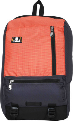 

U United Americano Waterproof Backpack(Orange, Grey and Black, 13 L)