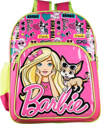 Barbie Furever Bag School Bag(Pink, Yellow, 14 inch)