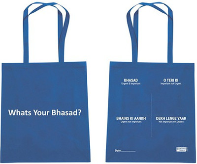 

Butterly Yours Bhasad Jhola Bag Shoulder Bag(Blue, 17 inch)
