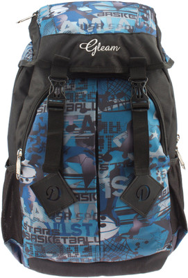 

Gleam RDSF0411 Waterproof School Bag(Blue, Black, 17 inch)