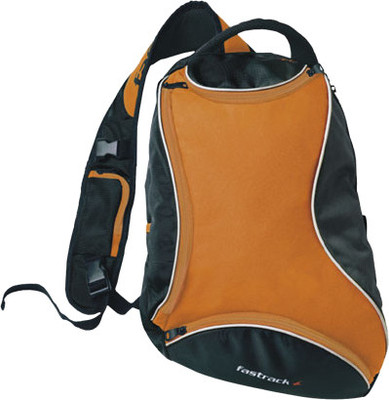 

Fastrack AC001NOR01AB Shoulder Bag(Black, Orange)