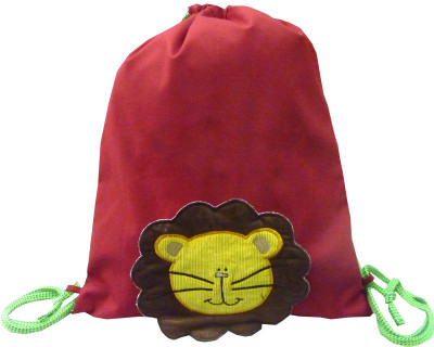 

Little Pipal Lion Junior Drawstring Bag Red Backpack(Red, 18 inch)
