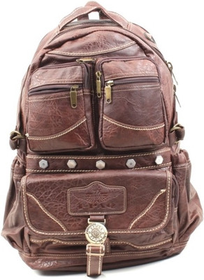 

Viaan Retail 100% Pure Leather Women's Backpack Waterproof Backpack(Brown, 13 L)