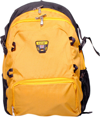 EXIM Bag521 Yellow & Black colour Waterproof Haversack(Yellow, 8 L)