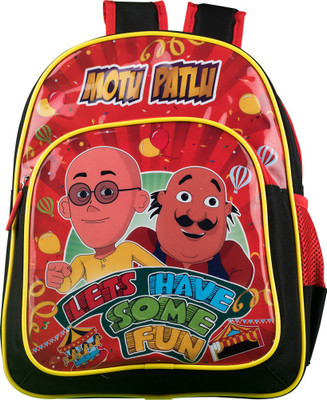 

Motu Patlu Bag School Bag(Red, Black, 14 inch)