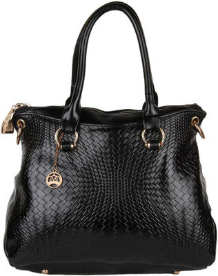 

Moedbuille Black Letherette Handbag [MBHB00048] School Bag(Black, 10 inch)