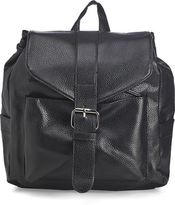 

Vero Couture Black Textured one Compartment Backpack(Black, 15 L)