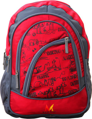 

Moladz SCHOOL TIME Waterproof School Bag(Red, 16 inch)
