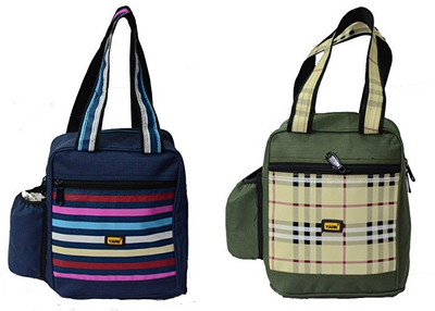 

Yark Lunch Bag (BlueWithGreen)Set Of 2 Waterproof School Bag(Multicolor, 10 L)