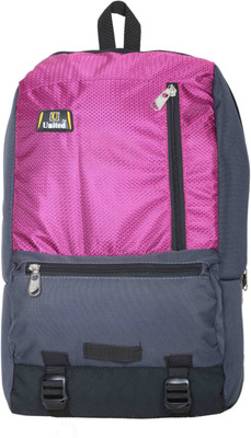 

U United Americano 13 L Backpack(Purple, Grey, Black), Purple;grey and black