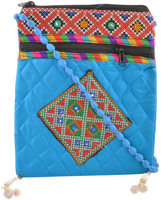 

Art Creation Handmade Ethnic Bag Sling Bag(Multicolor, 5 inch)