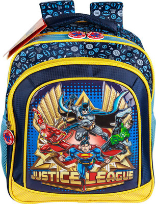 

Warner Justice League School Bag(Blue, 14 inch)
