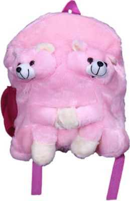 

Disha Enterprises Double Face Teddy Backpack(Pink, 9 L)