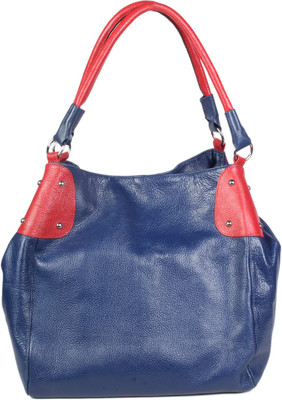 

KHADI INDIA LHB 13 Messenger Bag(BLUE AND RED, 12 inch)