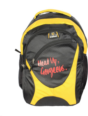 U United Fast Trip Waterproof Backpack(Yellow and Black, 35 L)