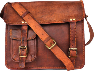 

echo LEATH108 Messenger Bag(Brown, 15 inch)