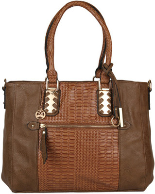 

Moedbuille Brown Letherette Handbag [MBHB00036] School Bag(Brown, 11 inch)