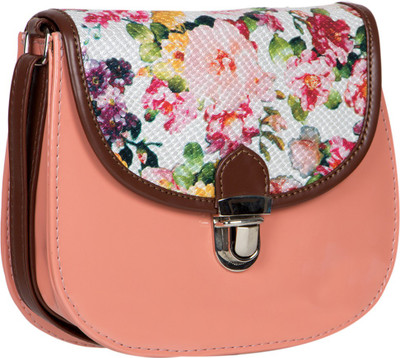 

Desi Drama Queen Lock Sling- Peach School Bag(Multicolor, 5 inch)