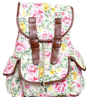 

Tenoo AM15-floral-white Backpack(Multicolor, 10 L)