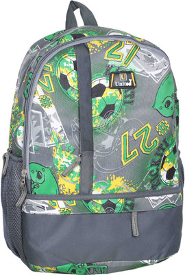 

U United Marathon 24 L Backpack(Green, Grey), Green and grey