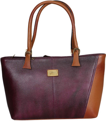

LEATHER COLLECTION LC0044PURPLE Shoulder Bag(Purple, 16 inch)