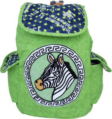 

Super Drool Green Zebra Logo School Bag(Green, 5 L)