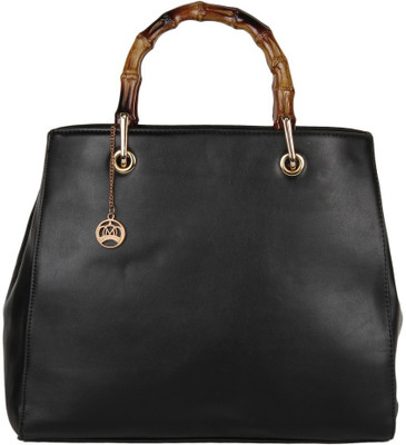 

Moedbuille Black Letherette Satchel Handbag [MBHB00027] School Bag(Black, 11 inch)