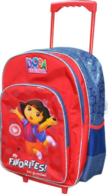 

Simba Dora Explore The Harbour Trolley Bag 18" Tr Waterproof Trolley(Red, 18 inch)