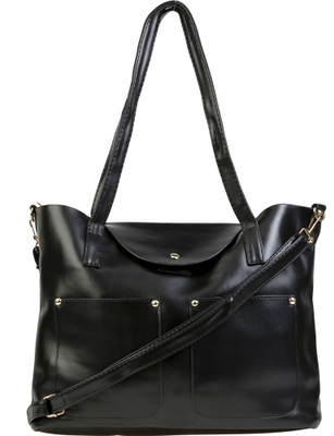 

Satchel by Twin Pocket Design School Bag(Black, 13 inch)