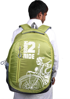 

U United Royal Rider 14 L Backpack(Green, Grey), Green and grey