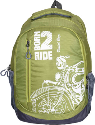 

U United Royal Rider Waterproof Backpack(Green and Grey, 14 L)