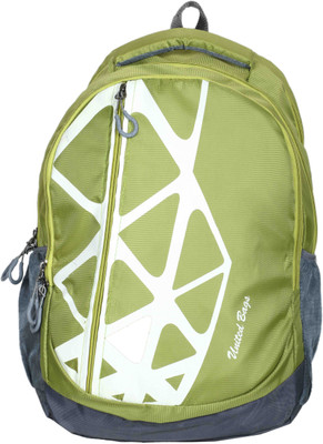 

United Bags Spider's Web 14 L Backpack(Green, Grey), Green and grey