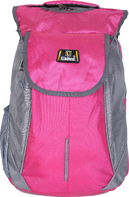 

U United City Carrier Waterproof Backpack(Pink and Grey, 14 L)