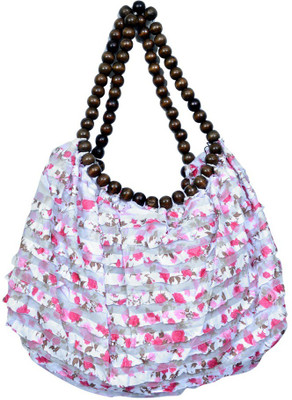 

INDRA AND SARASWATI SIST white Colour cotton handbag Multipurpose Bag(White, 12 inch)