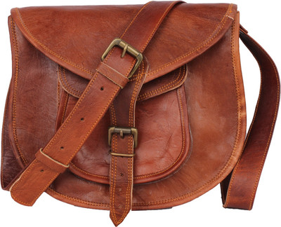 

echo LEATH111 Messenger Bag(Brown, 15 inch)