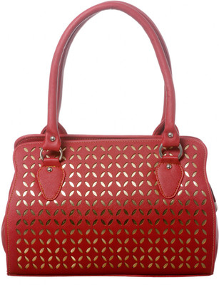 

Redtree Solid Red Synthetic Faux Leather Ladies Shoulder Handbag Waterproof School Bag(Red, 13 inch)