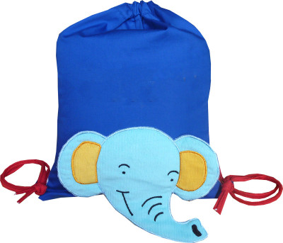 

Little Pipal Elephant Junior Drawstring Bag Blue Backpack(Blue, 18 inch)