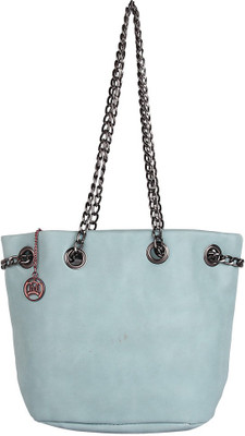 

Moedbuille Blue Polyurethane (PU) Handbag School Bag(Blue, 8 inch)