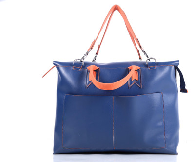 

Via Harp mexico shopper Shoulder Bag(Blue, Orange, 15 L)