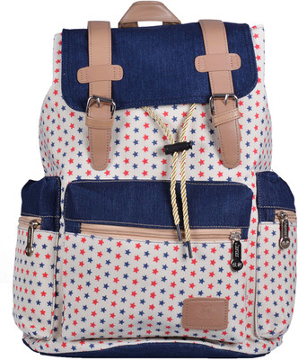 

WEBHIN Webhin Women And Girl's Cream Canvas Backpack, Casual Backpack WBBP65 Backpack(White, 22 L)