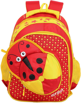 

Sanjog Kindergarden Cap Bee Design Premium Children's Backpack Waterproof School Bag(Red, 15 L)