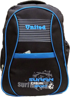 

United Bags Surfin 33 L Medium Laptop Backpack(Blue, Black), Black;blue